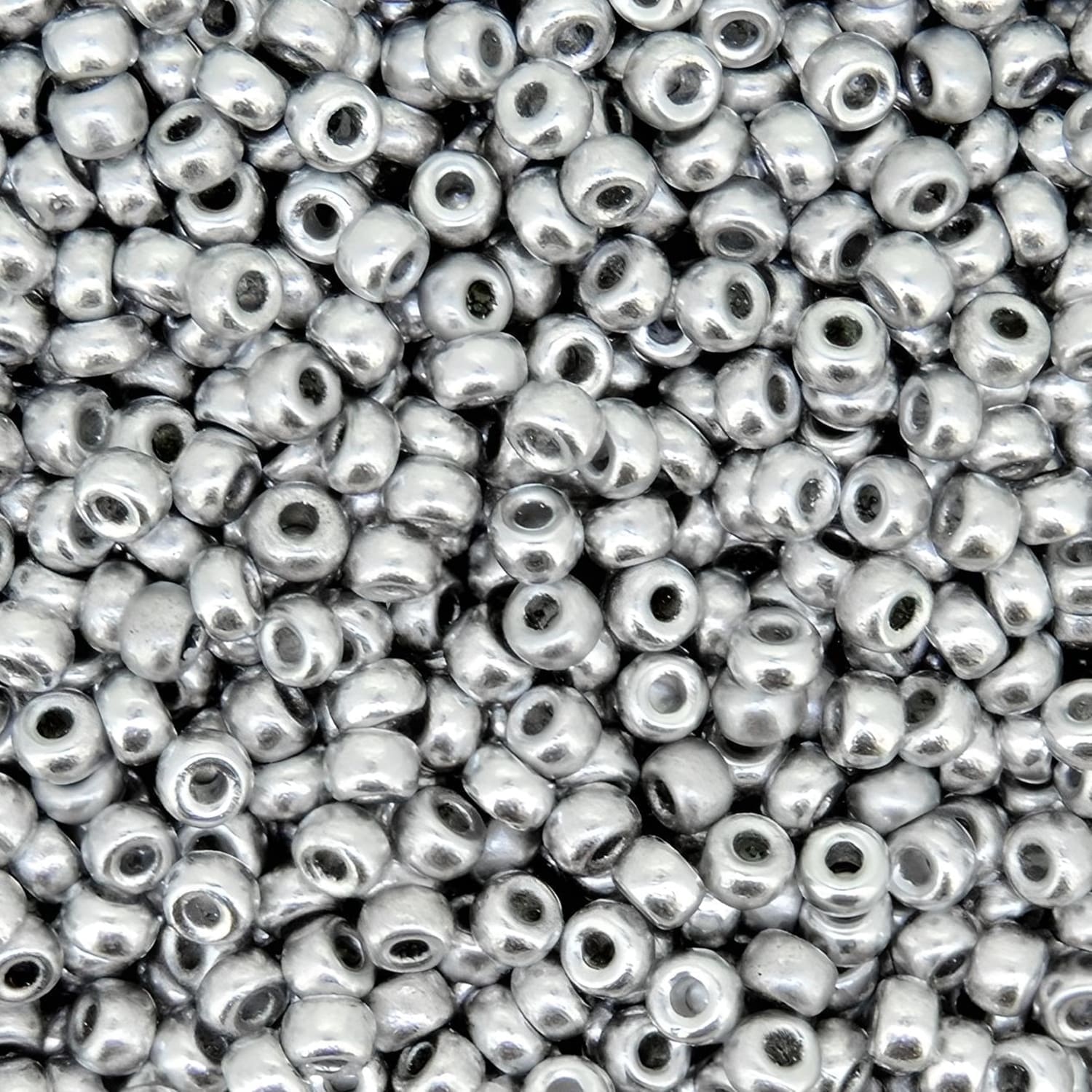 Miyuki Round Seed Beads Size 11/0 Aluminum Silver 24GM