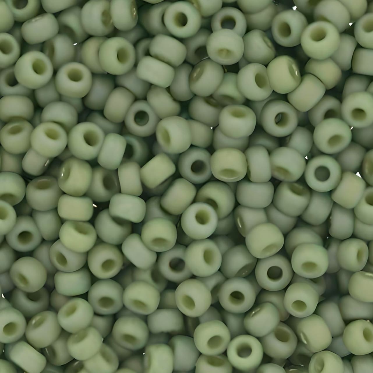 Miyuki Round Seed Beads Size 11/0 Frosted Opaque Glazed Rainbow Kiwi 24GM
