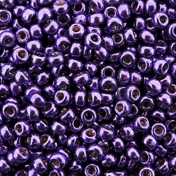 Miyuki Round Seed Beads Size 11/0 Duracoat Galvanized Purple Orchid