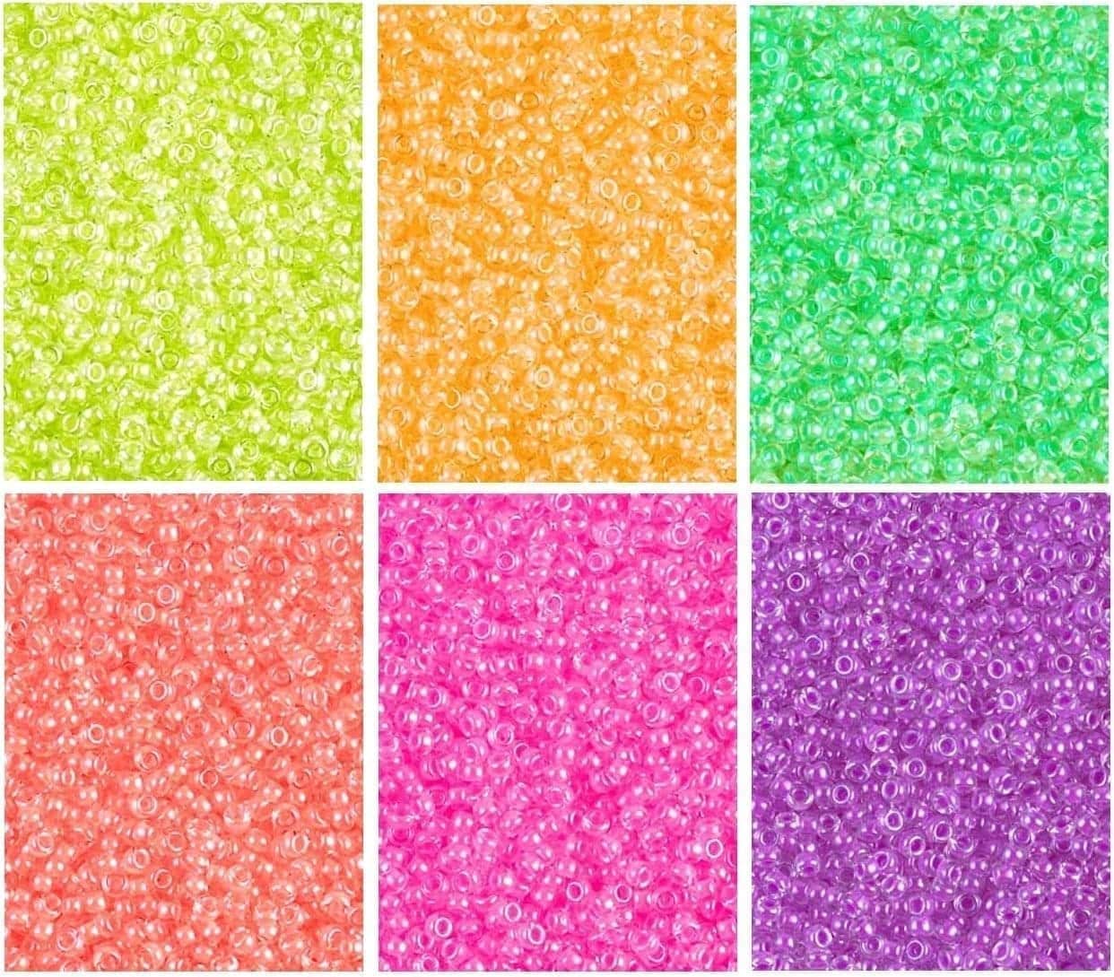 Miyuki Round Seed Beads Size 11/0 Luminous Collection 6-Color Set