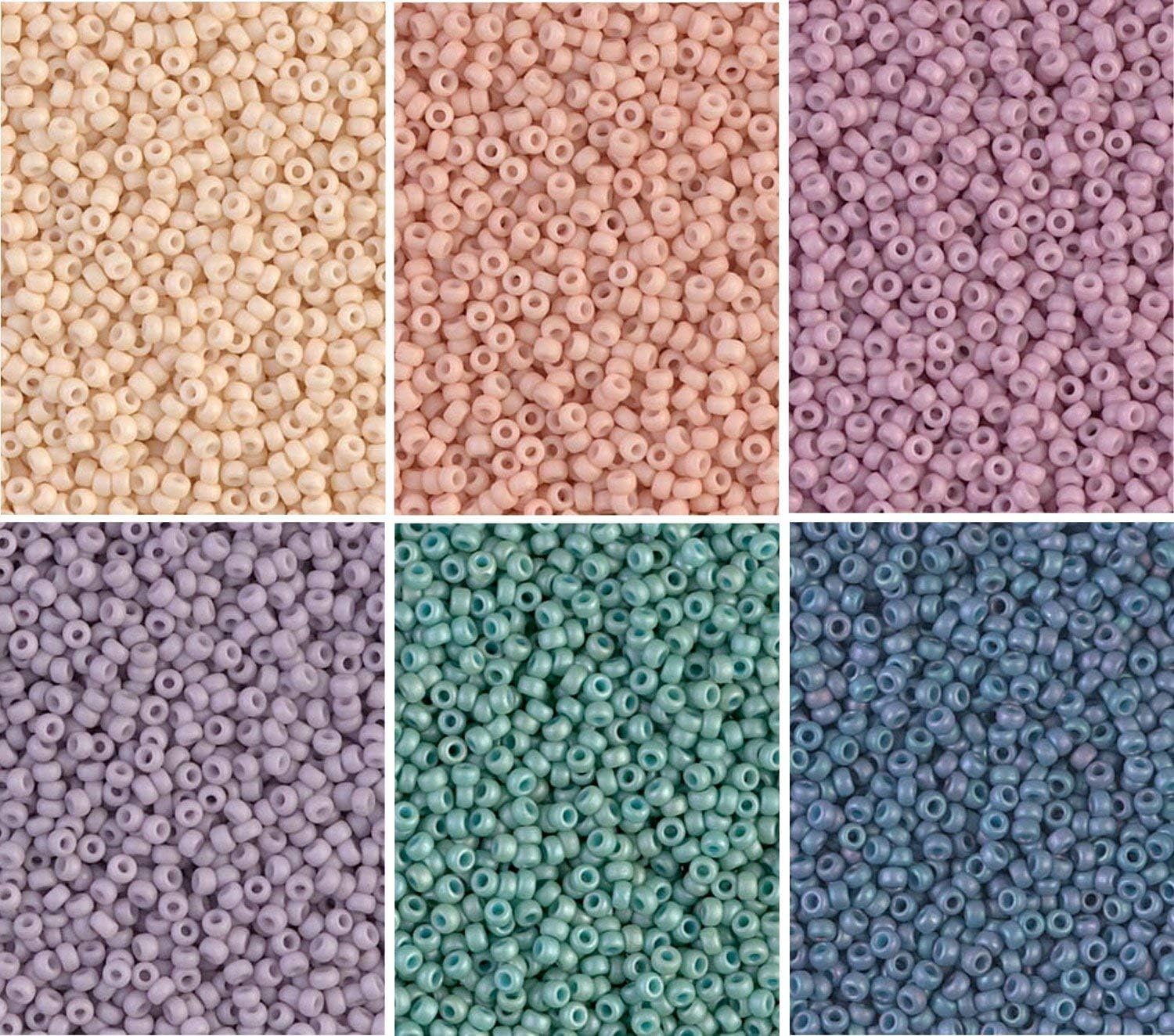 Miyuki Round Seed Beads Size 11/0 Matte Fancy Frosted Combo
