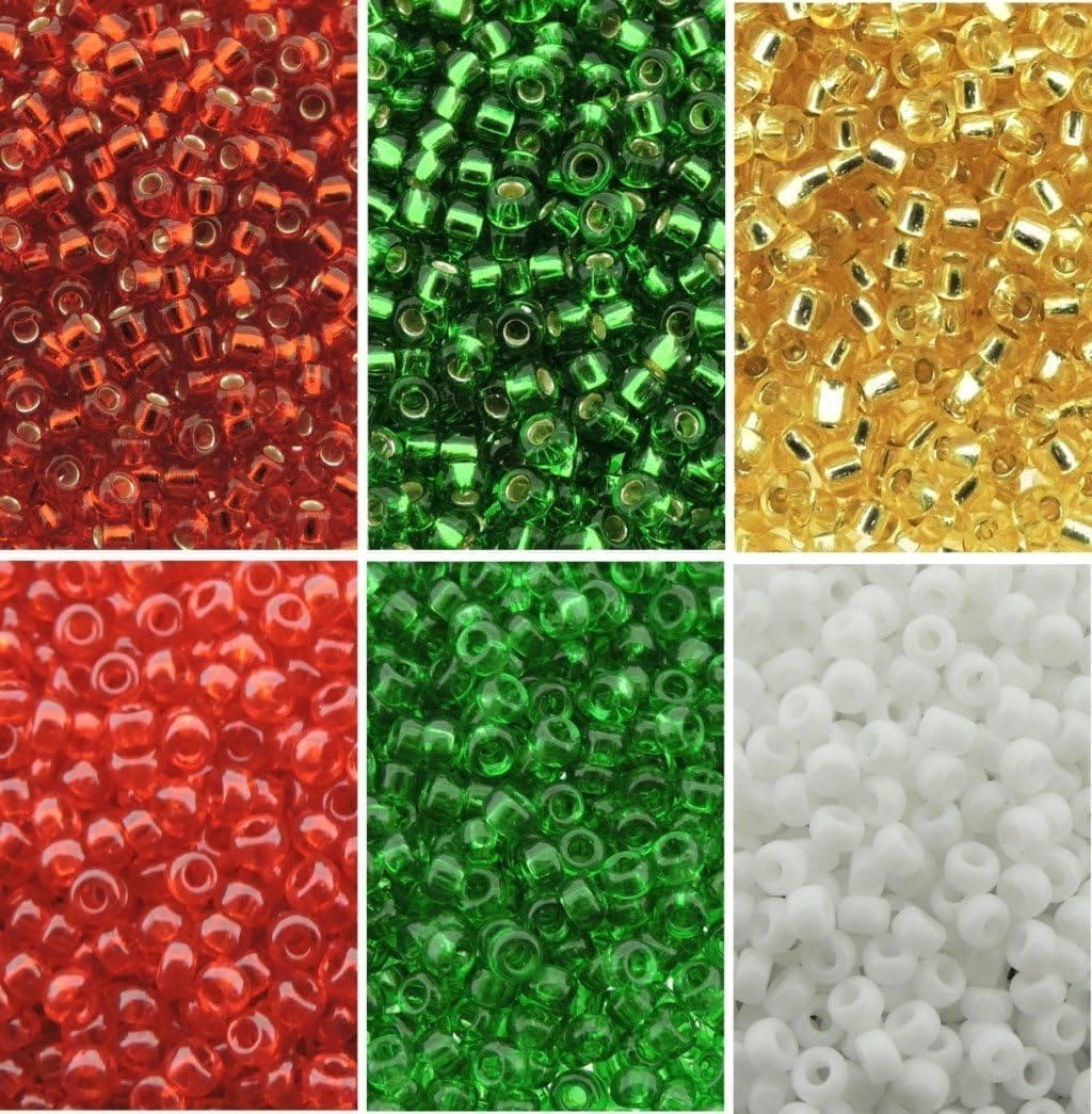 Miyuki Round Seed Beads Size 11/0 Christmas Combo