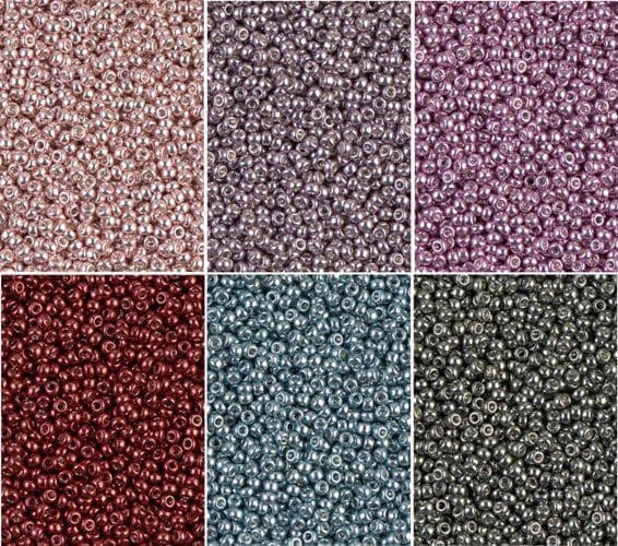 Miyuki Round Seed Beads Size 11/0 Galvanized Combo