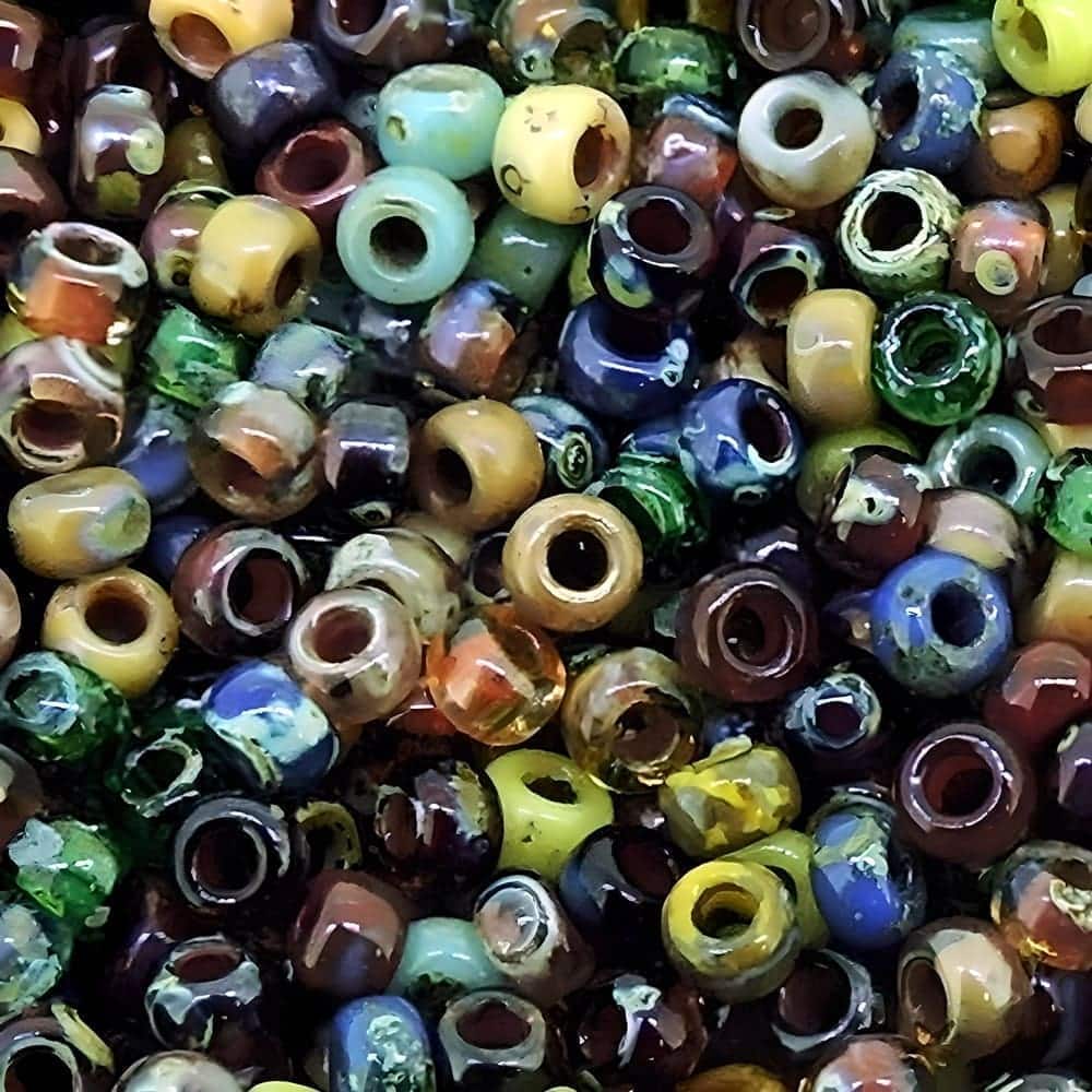 Miyuki Round Seed Beads Size 11/0 Picasso Mix 23GM