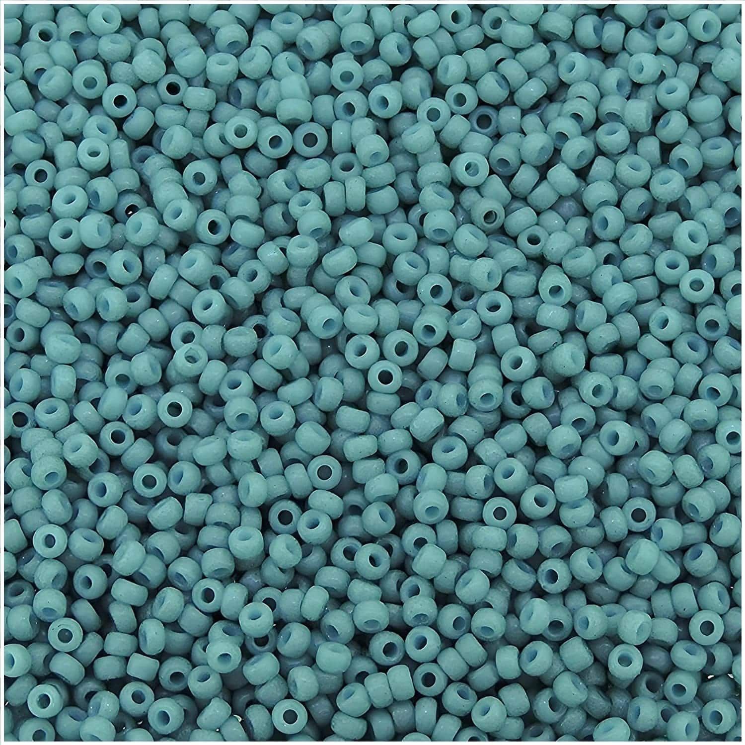 Miyuki Round Seed Beads 15/0 Semi-Frosted Opaque Shale 8.2GM