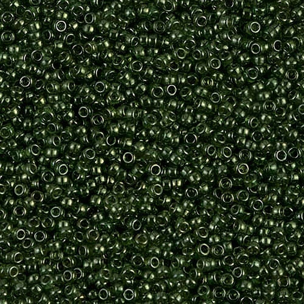 Miyuki Round Seed Beads 15/0 Olive Green Gold Luster 8.2GM