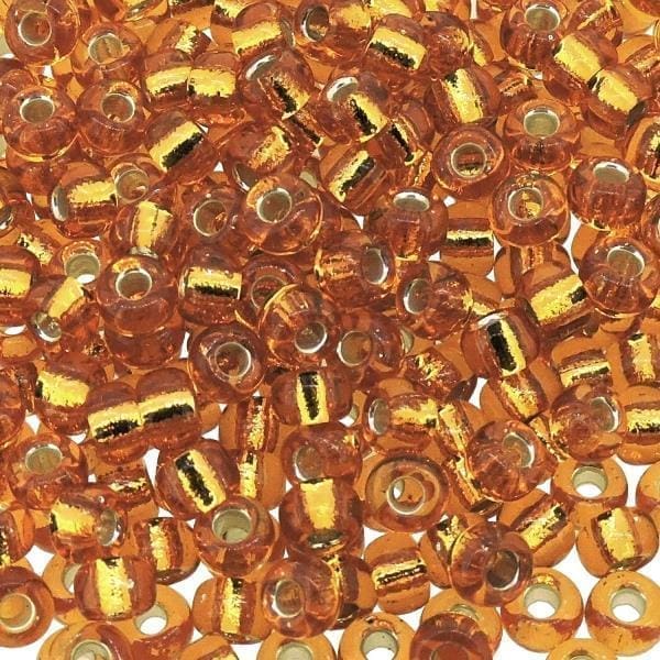 Miyuki Round Seed Beads 6/0 Silver Lined Topaz 20GM 6-133S (6-2422)