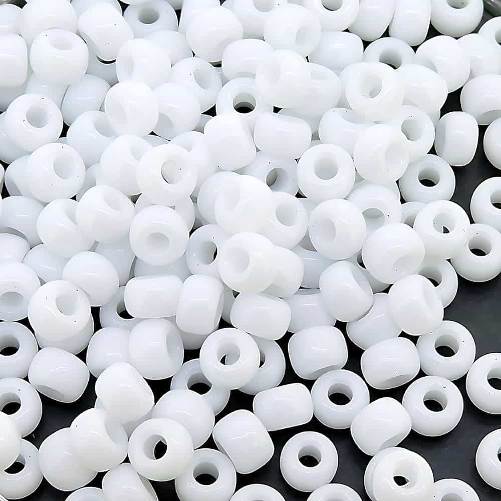 Miyuki Round Seed Beads 6/0 Opaque White 20GM 6-402