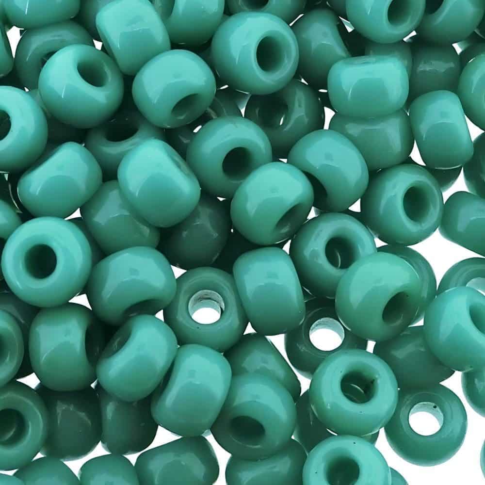 Miyuki Round Seed Beads 6/0 Opaque Turquoise Green 20GM 6-412
