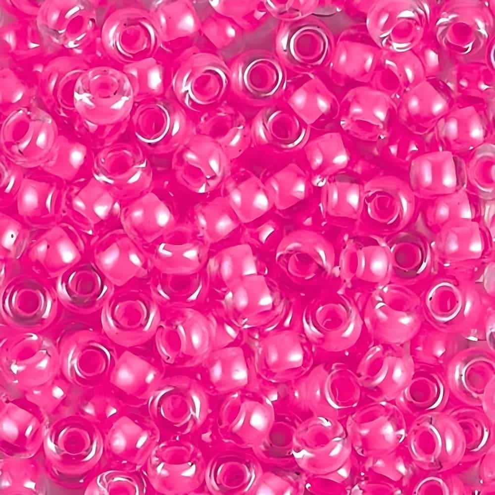 Miyuki Round Seed Beads Size 6/0 Luminous Wild Strawberry 20GM 6-4301