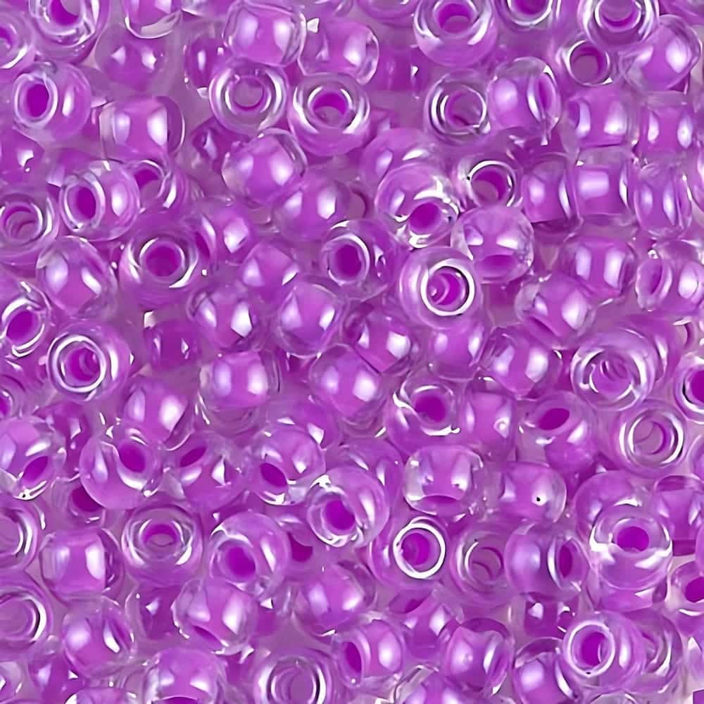 Miyuki Round Seed Beads 6/0 Luminous Plum Crazy 20GM 6-4303