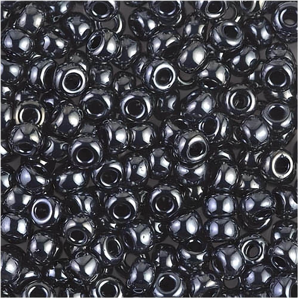 Miyuki Round Seed Beads Size 6/0 Gunmetal 20GM 6-451