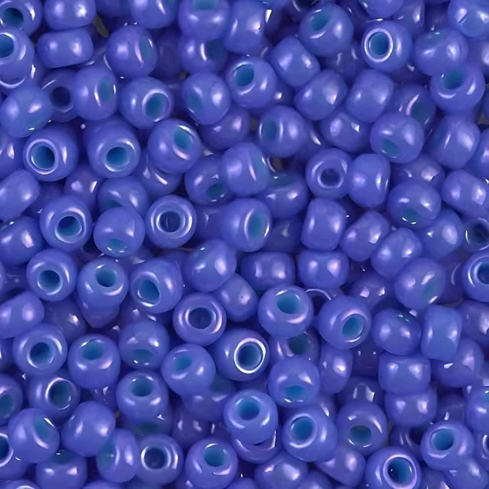 Miyuki Round Seed Beads Size 8/0 Opaque Bright Purple 22GM