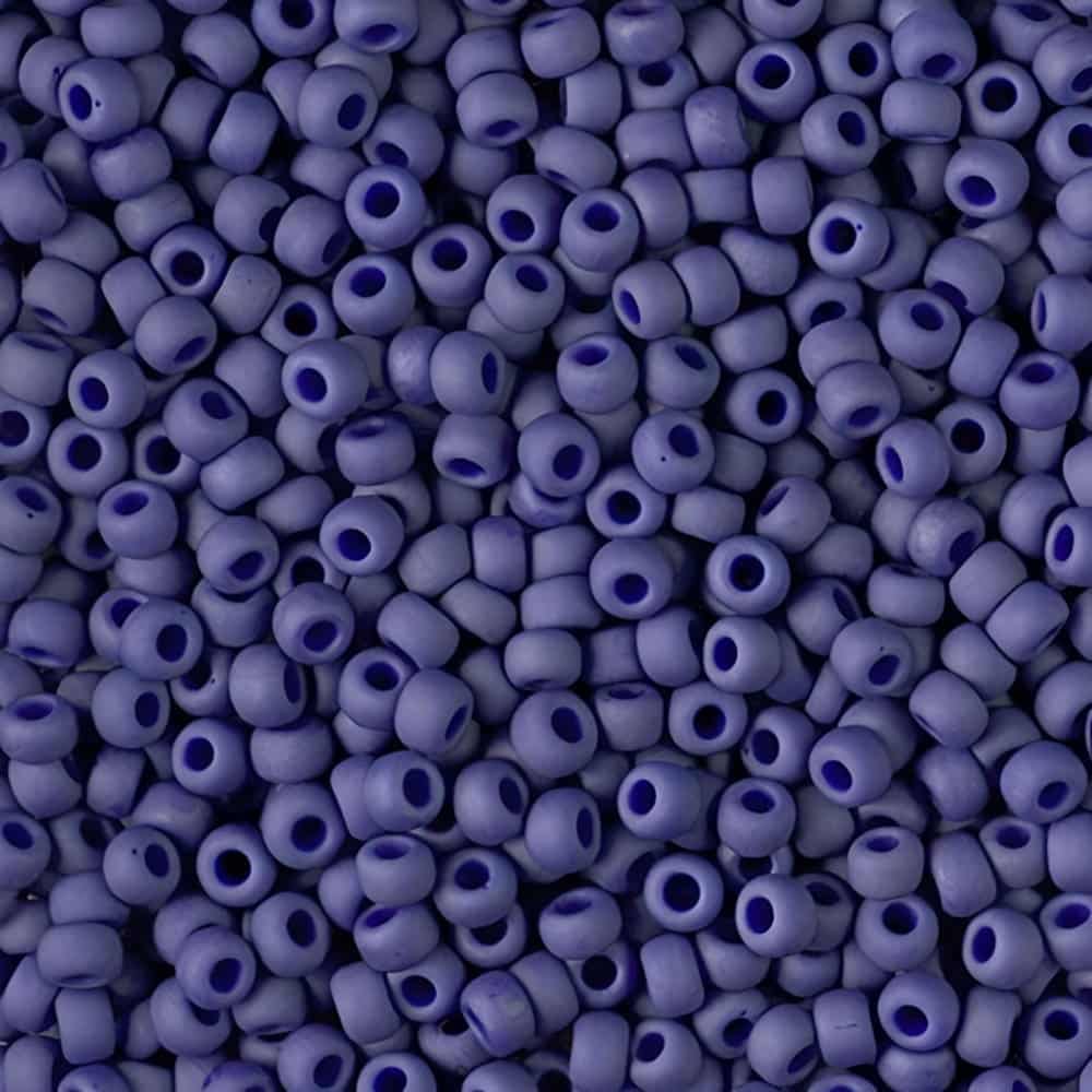 Miyuki Round Seed Beads Size 8/0 Matte Opaque Cobalt Blue Luster 22GM