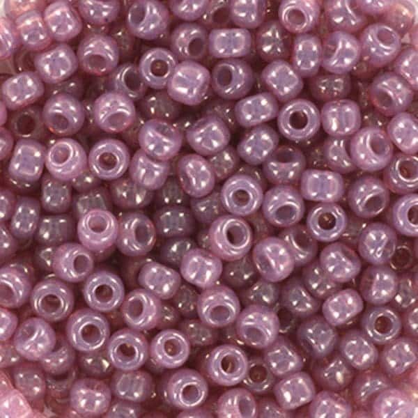 Miyuki Round Seed Beads Size 8/0 Alabaster Luster Thistle 22GM