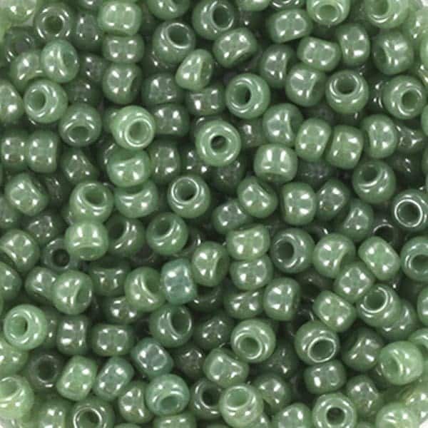 Miyuki Round Seed Beads Size 8/0 Alabaster Luster Sage 22GM