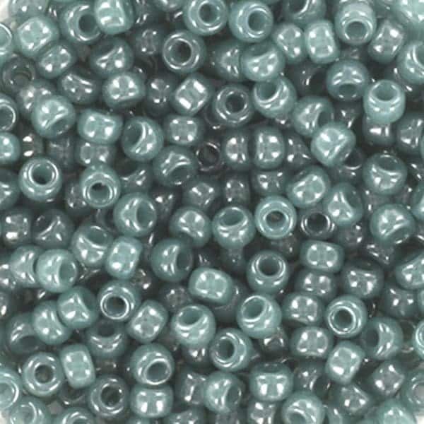 Miyuki Round Seed Beads Size 8/0 Alabaster Luster Eucalyptus 22GM