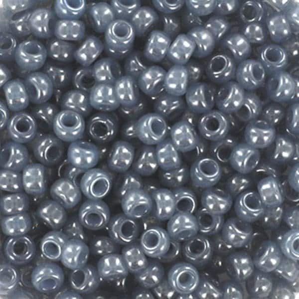 Miyuki Round Seed Beads Size 8/0 Alabaster Luster Slate 22GM