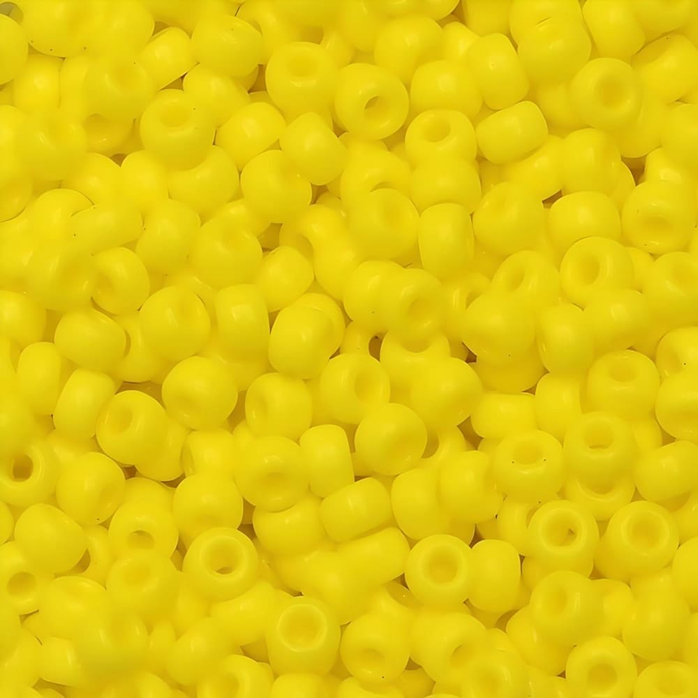 Miyuki Round Seed Beads Size 8/0 Opaque Yellow 22GM