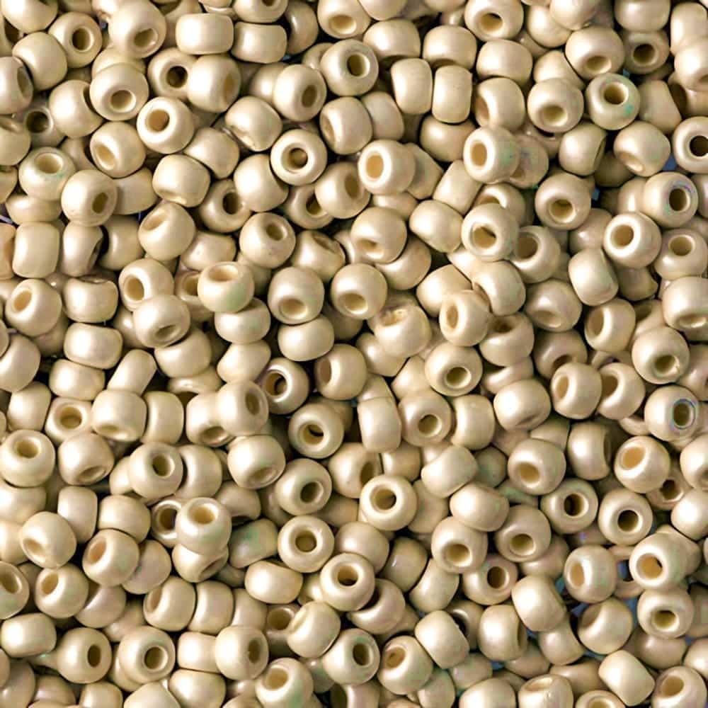 Miyuki Round Seed Beads Size 8/0 Duracoat Galvanized Matte Silver 22GM