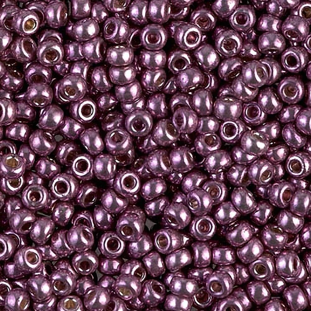 Miyuki Round Seed Beads Size 8/0 Duracoat Galvanized Eggplant