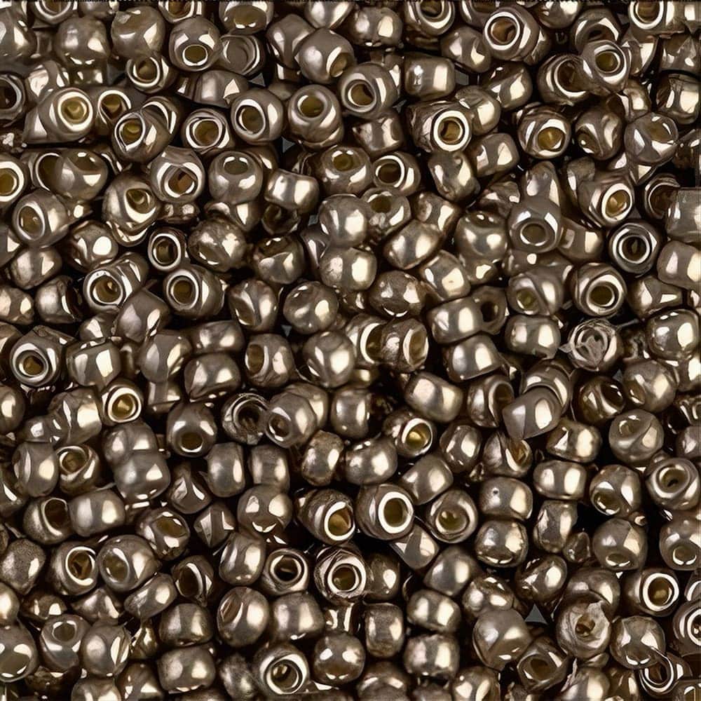 Miyuki Round Seed Beads Size 8/0 Duraocat Galvanized Pewter 22GM