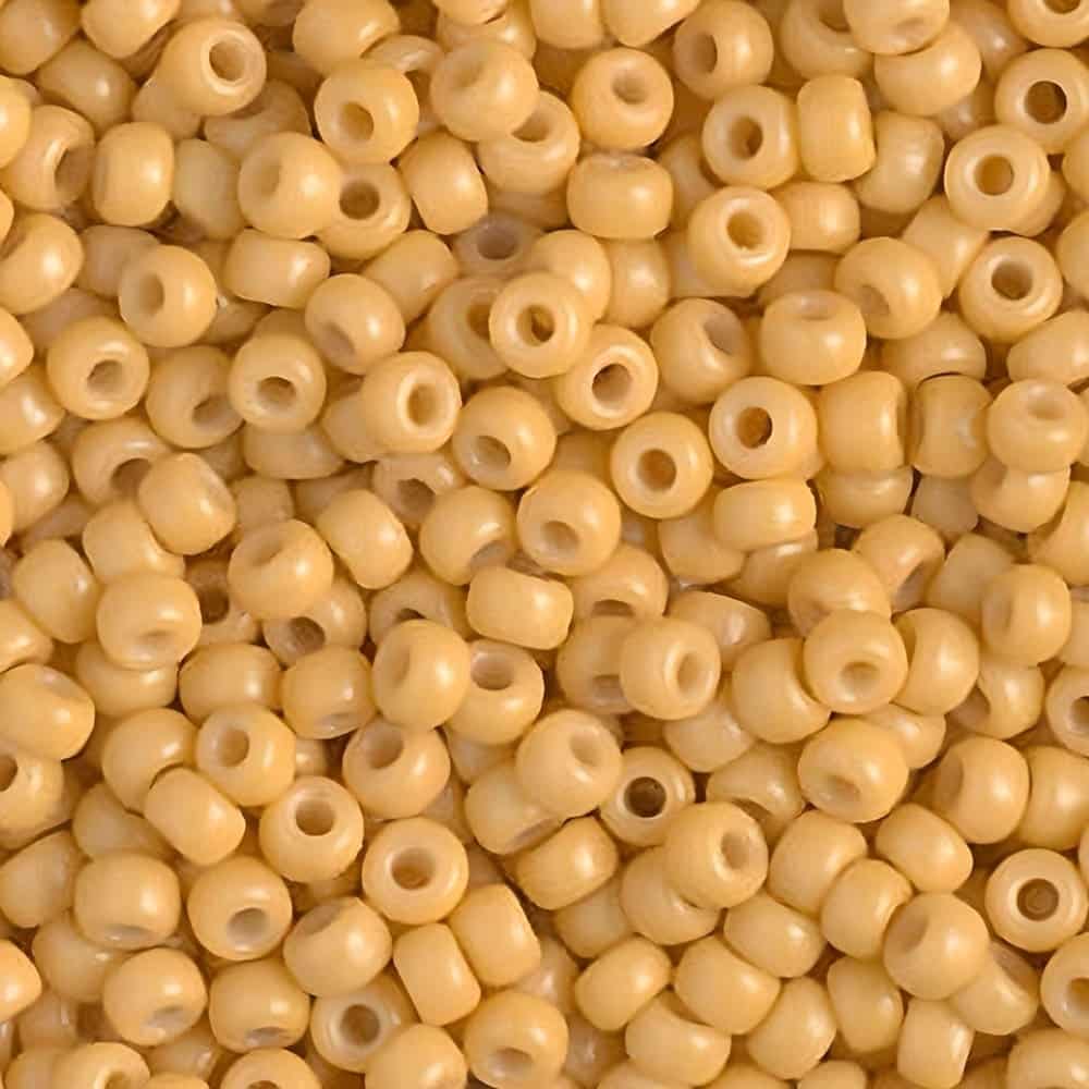Miyuki Round Seed Beads Size 8/0 Duracoat Opaque Cream 22GM