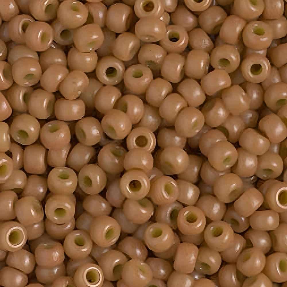 Miyuki Round Seed Beads Size 8/0 Duracoat Opaque Creamy Coral 22GM