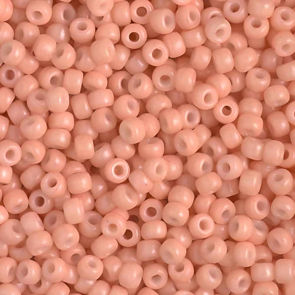 Miyuki Round Seed Beads Size 8/0 Duracoat Opaque Baby Pink 22GM