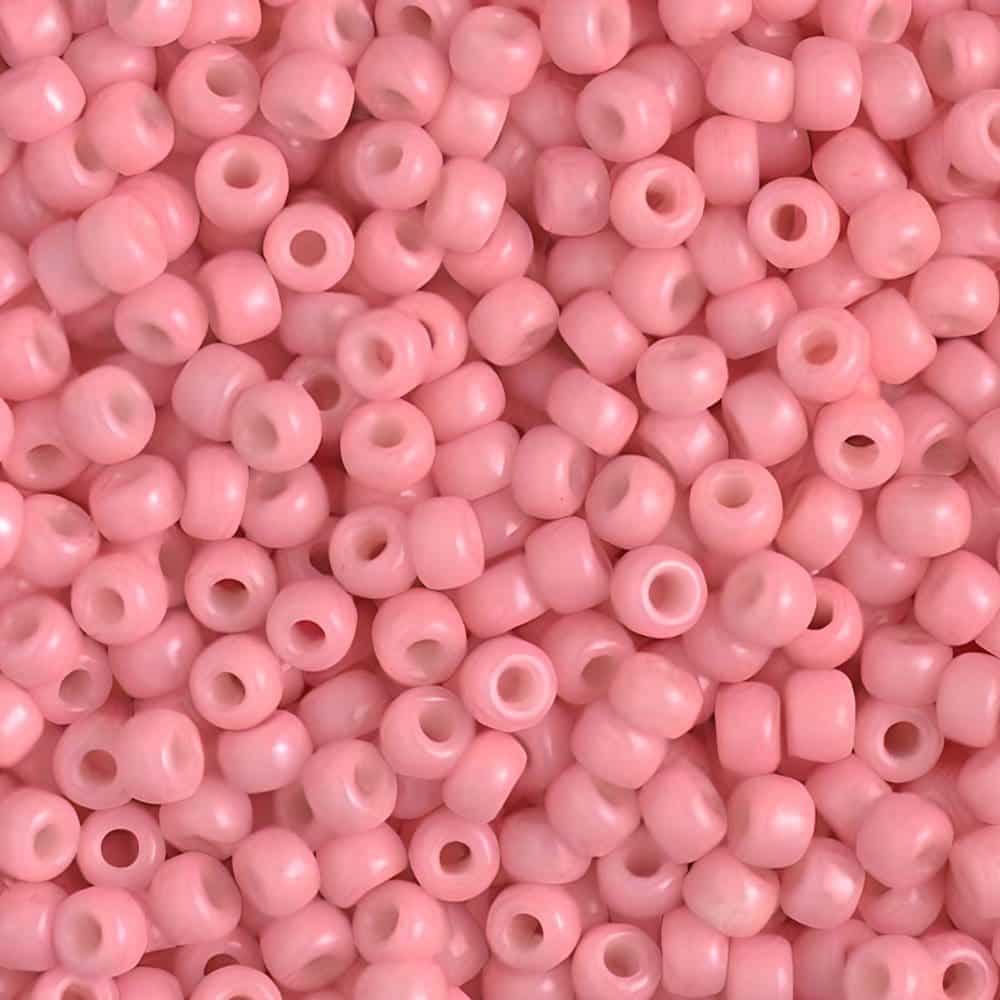 Miyuki Round Seed Beads Size 8/0 Duracoat Opq Ballerina Pink 22GM