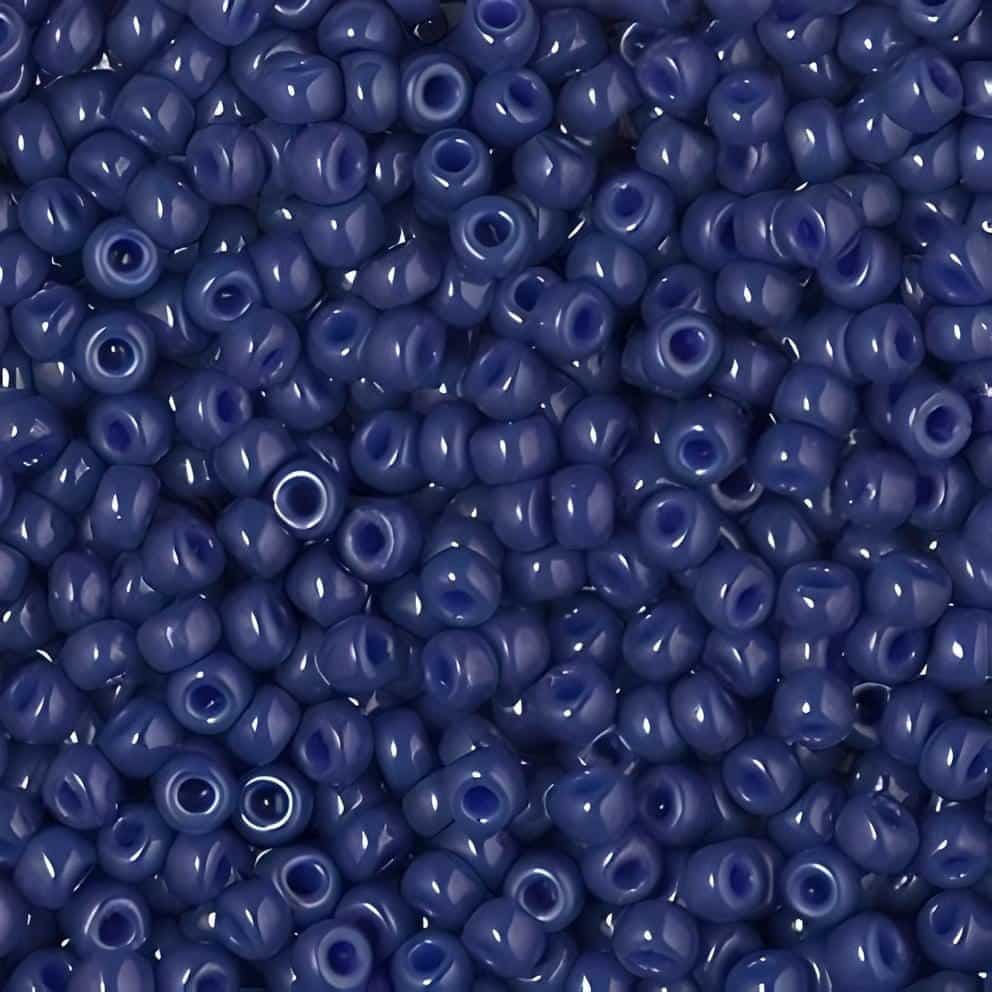 Miyuki Round Seed Beads Size 8/0 Duracoat Opaque Navy Blue 22GM