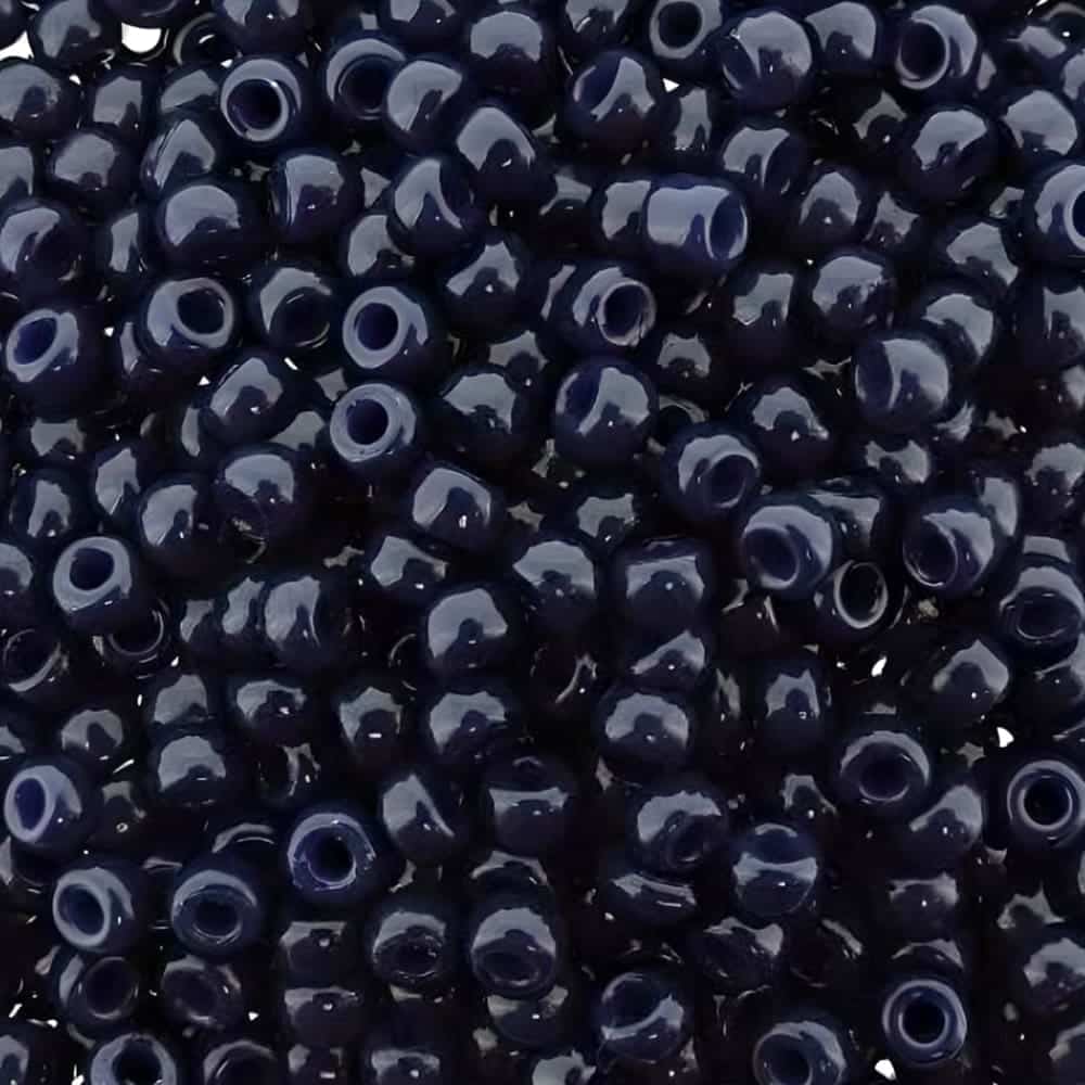 Miyuki Round Seed Beads Size 8/0 Duracoat Op Dark Navy Blue 22GM