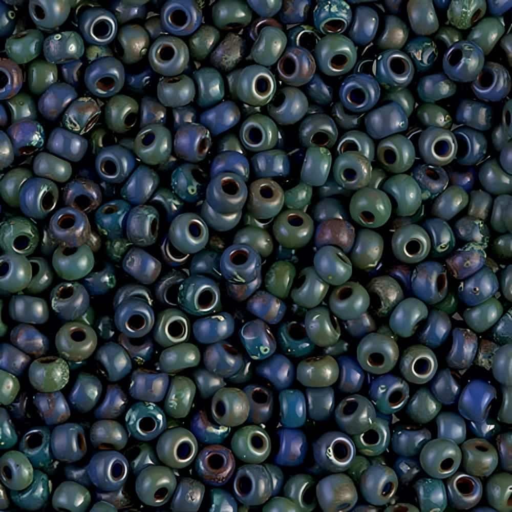 Miyuki Round Seed Beads Size 8/0 Picasso Montana 22GM