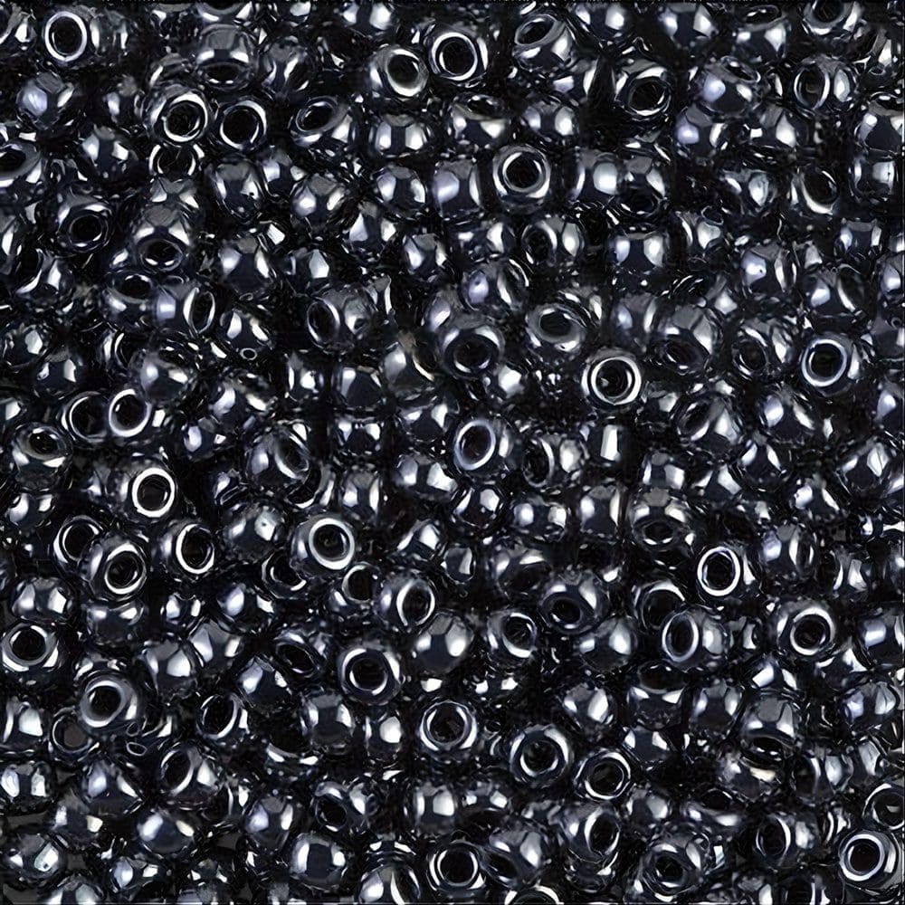 Miyuki Round Seed Beads Size 8/0 Gunmetal 22GM