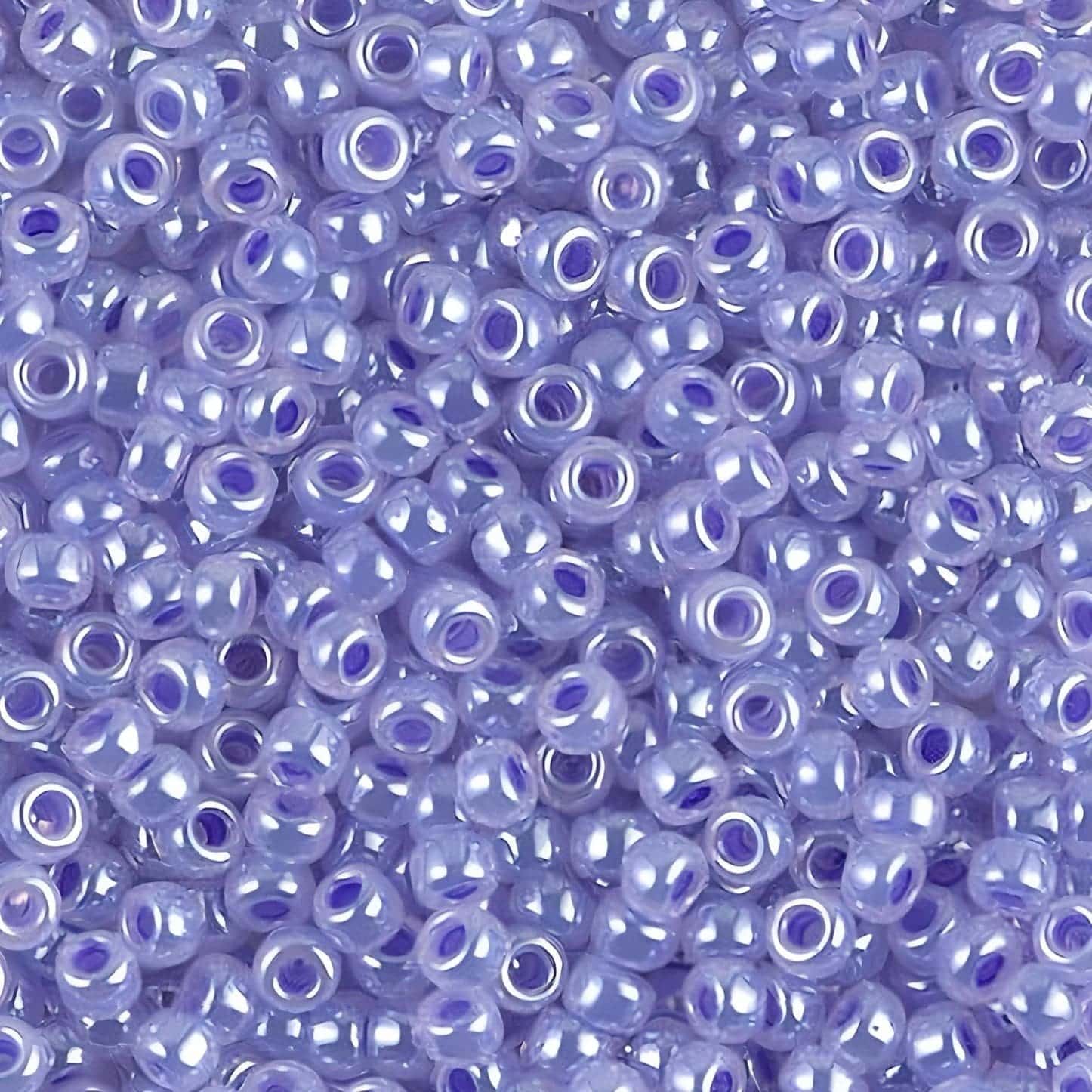 Miyuki Round Seed Beads Size 8/0 Lilac Ceylon 22GM