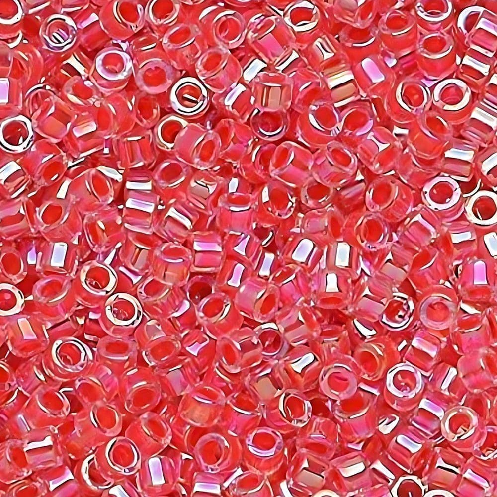 DB0075 Miyuki Delica Seed Beads 11/0 Lined Dark Rose Pink 7.2GM