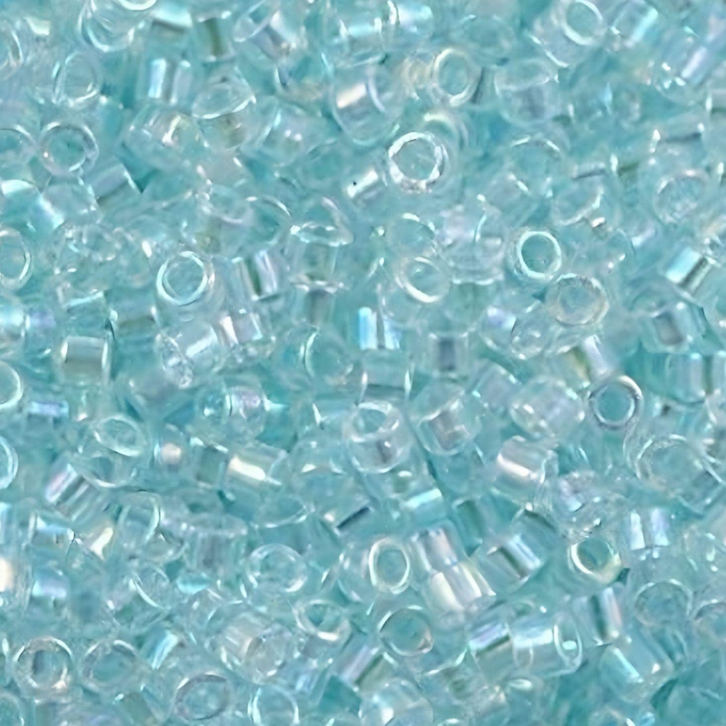 DB0083 Miyuki Delica Seed Beads Size 11/0 Lined Light Aqua AB 7.2GM