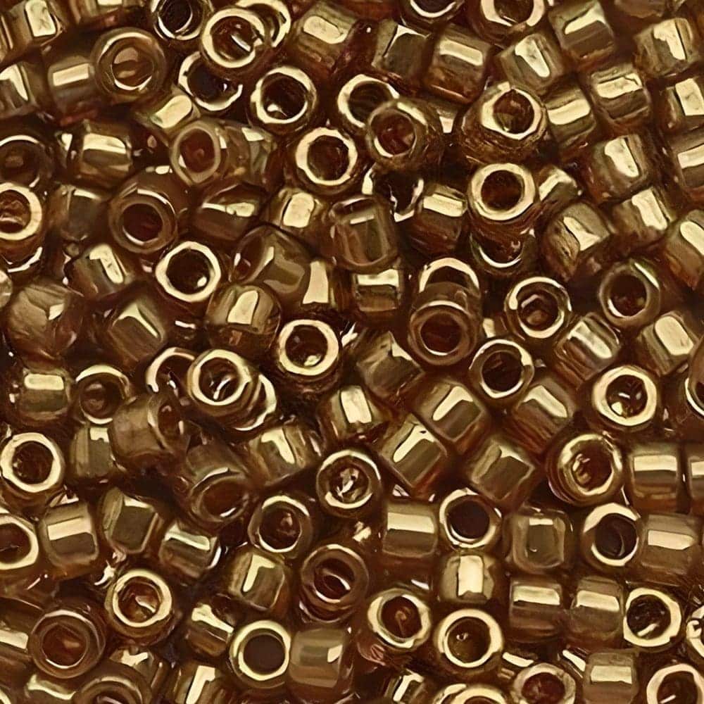 DB0115 Miyuki Delica Seed Beads Size11/0 Metallic Topaz Rose Gold Luster 7.2GM