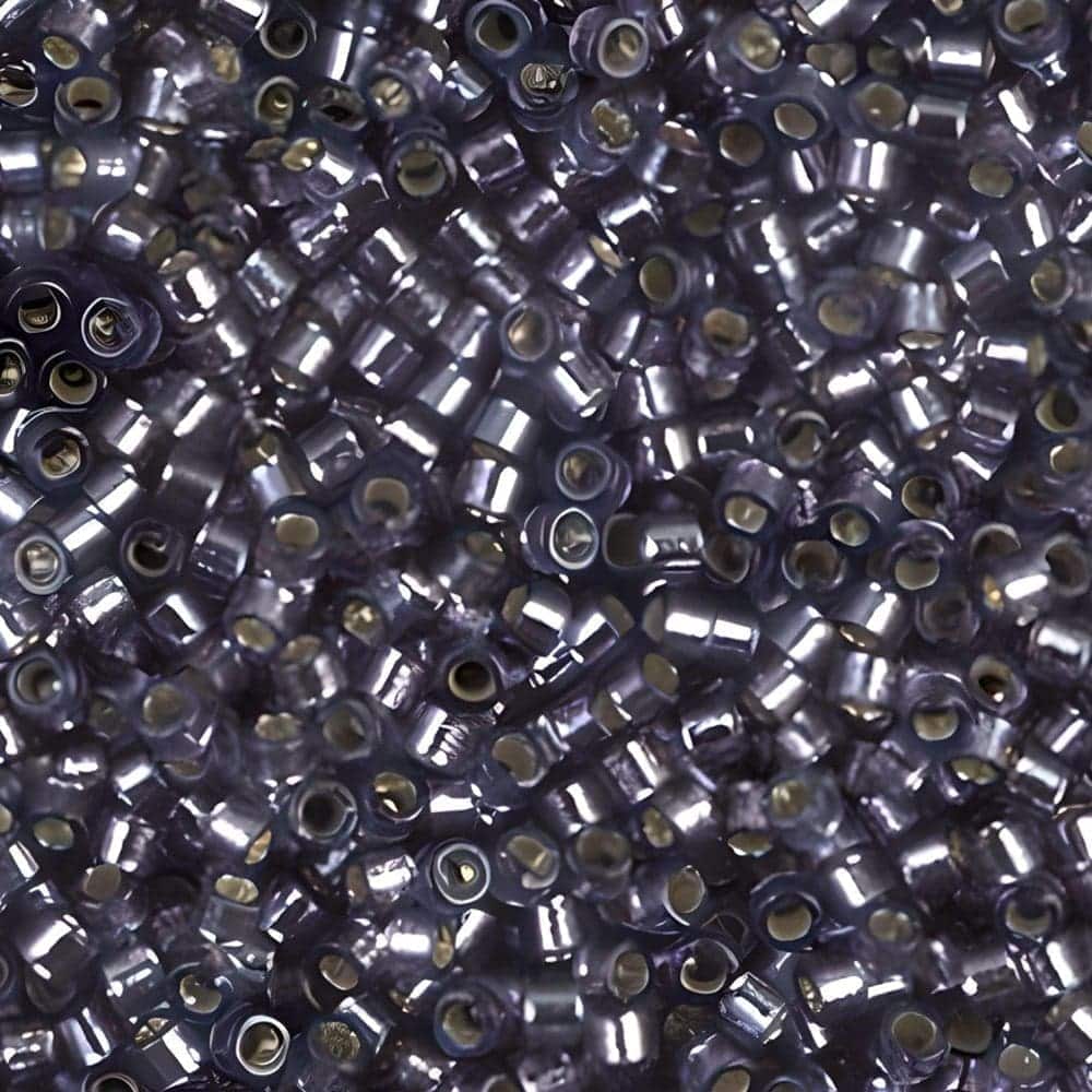 DB2167 Miyuki Delica Seed Beads 11/0 Duracoat Silver Lined Prussian Blue 7.2GM