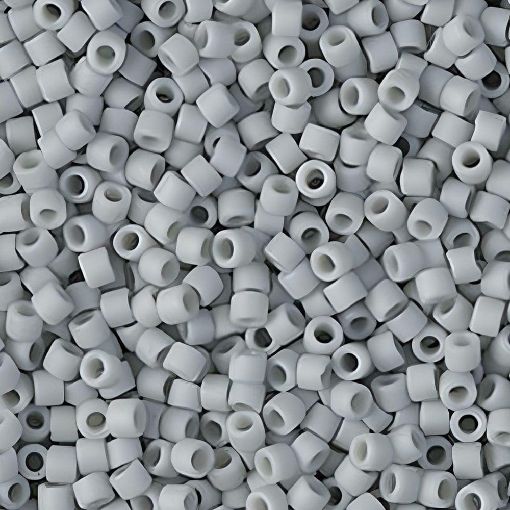 DB2281 Miyuki Delica Seed Beads 11/0 Frosted Opaque Glazed Gray 7.2GM