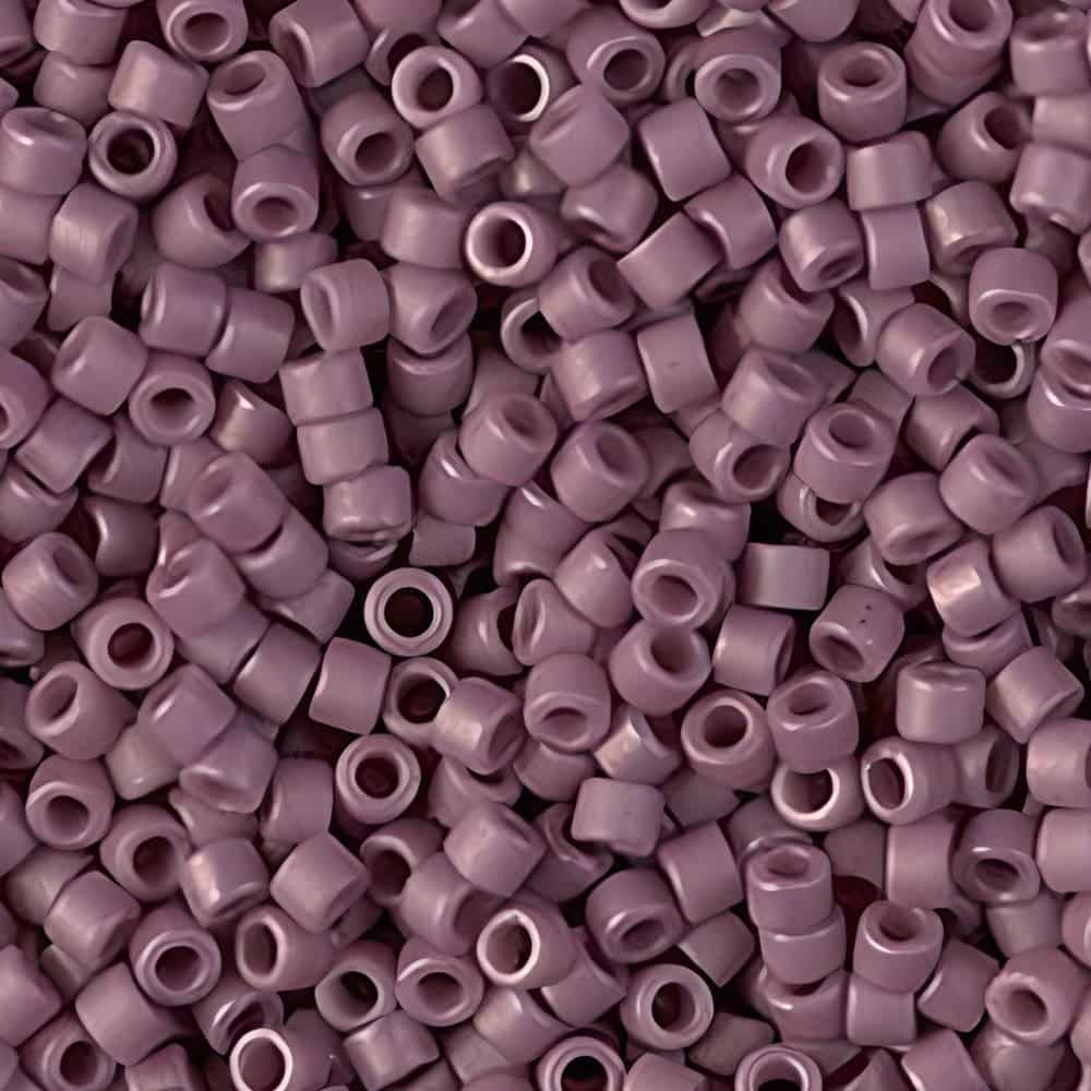 DB2295 Miyuki Delica Seed Beads 11/0 Frosted Opaque Glazed Plum