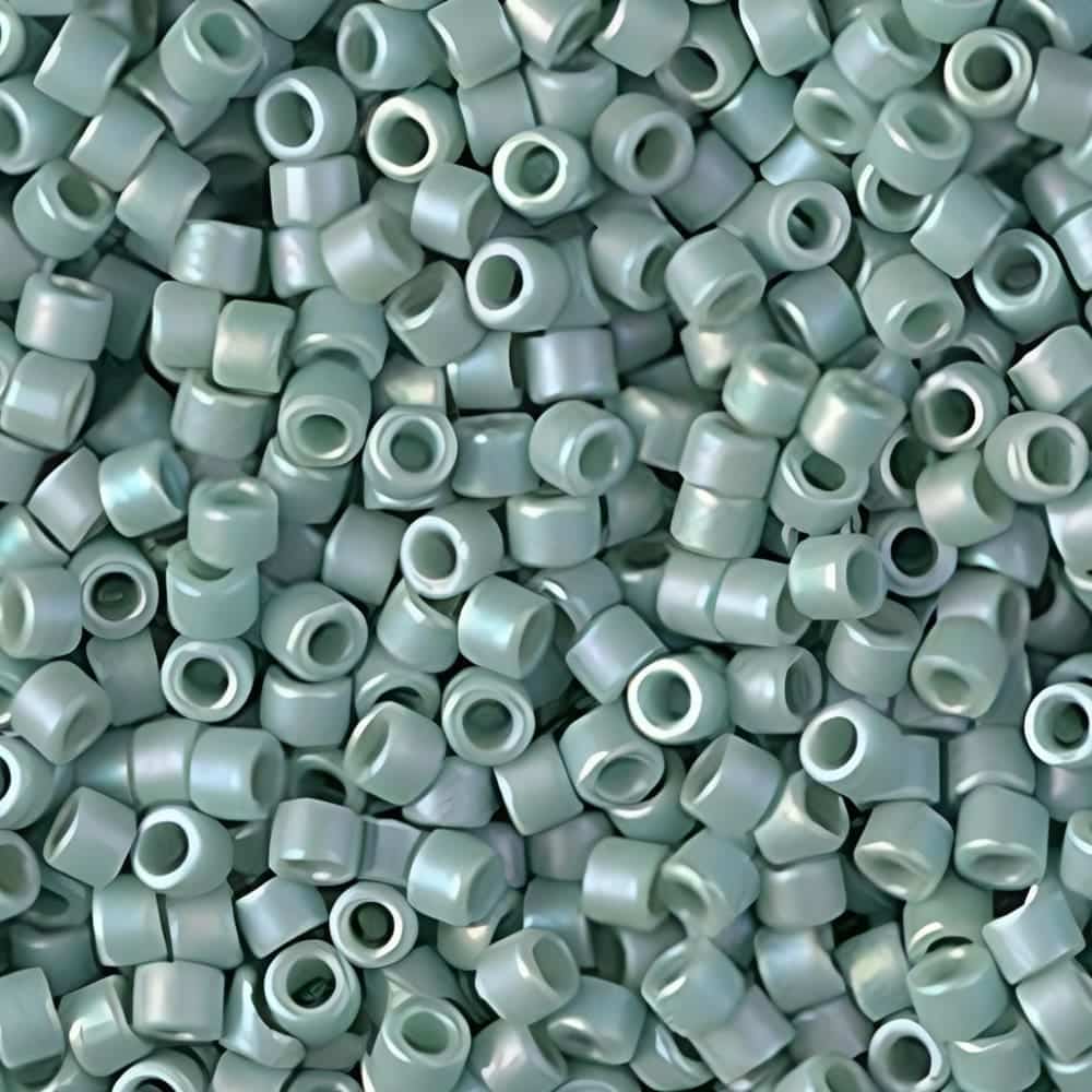 DB2313 Miyuki Delica Seed Beads Size 11/0 Frosted Opaque Glazed Rainbow Sea Opal AB 7.2GM