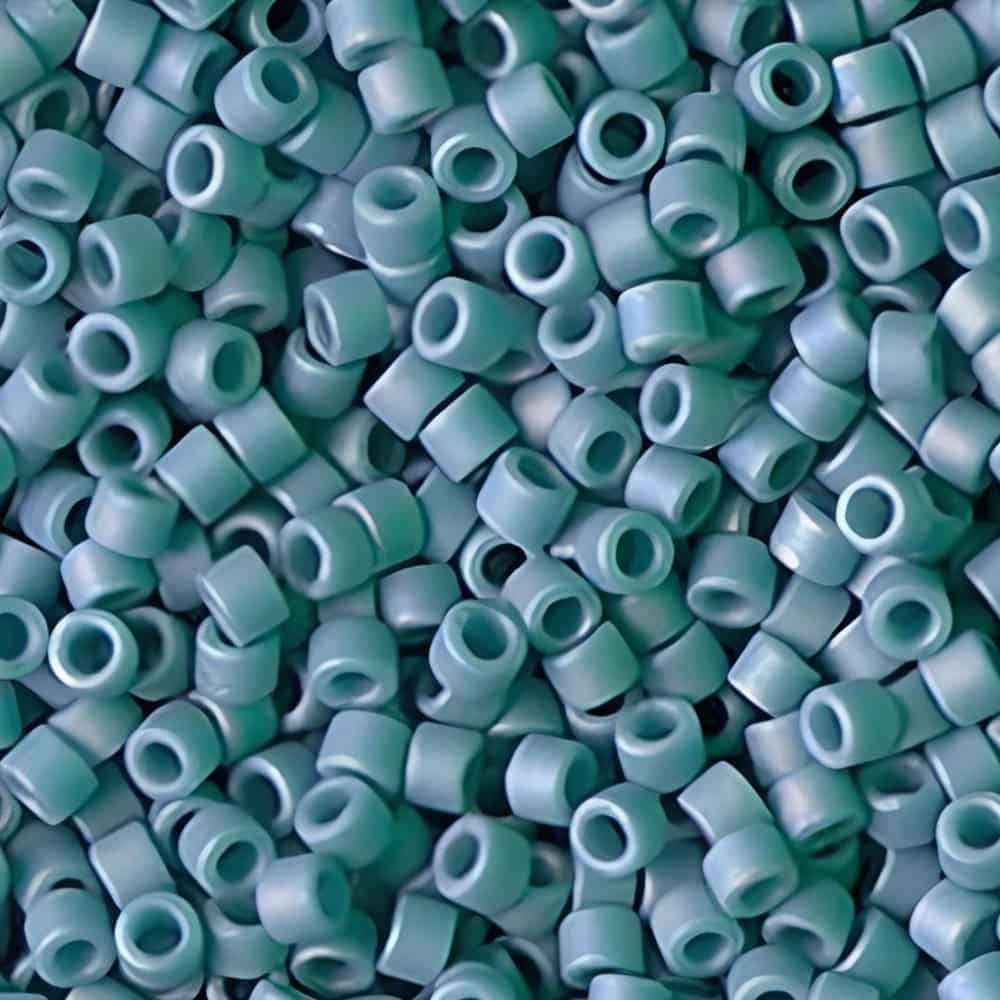 DB2315 Miyuki Delica Seed Beads 11/0 Frosted Opaque Glazed Rainbow Peacock