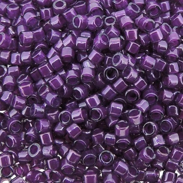 DB0281 Miyuki Delica Seed Beads 11/0 Magenta Lined Pale Blue 7.2GM