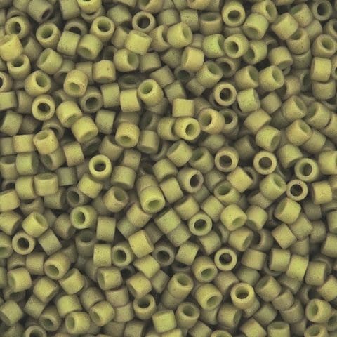 DB0390 Miyuki Delica Seed Beads 11/0 Matte Opaque Green Tea 7.2GM