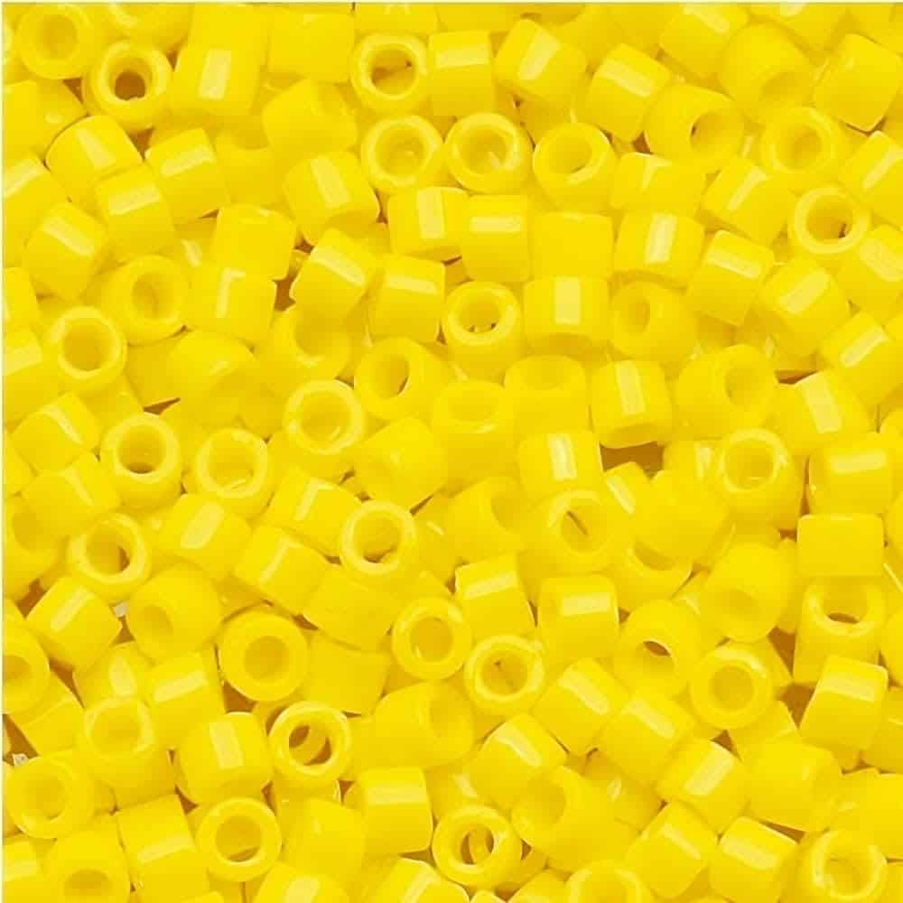 DB0721 Miyuki Delica Seed Beads 11/0 Opaque Yellow 7GM