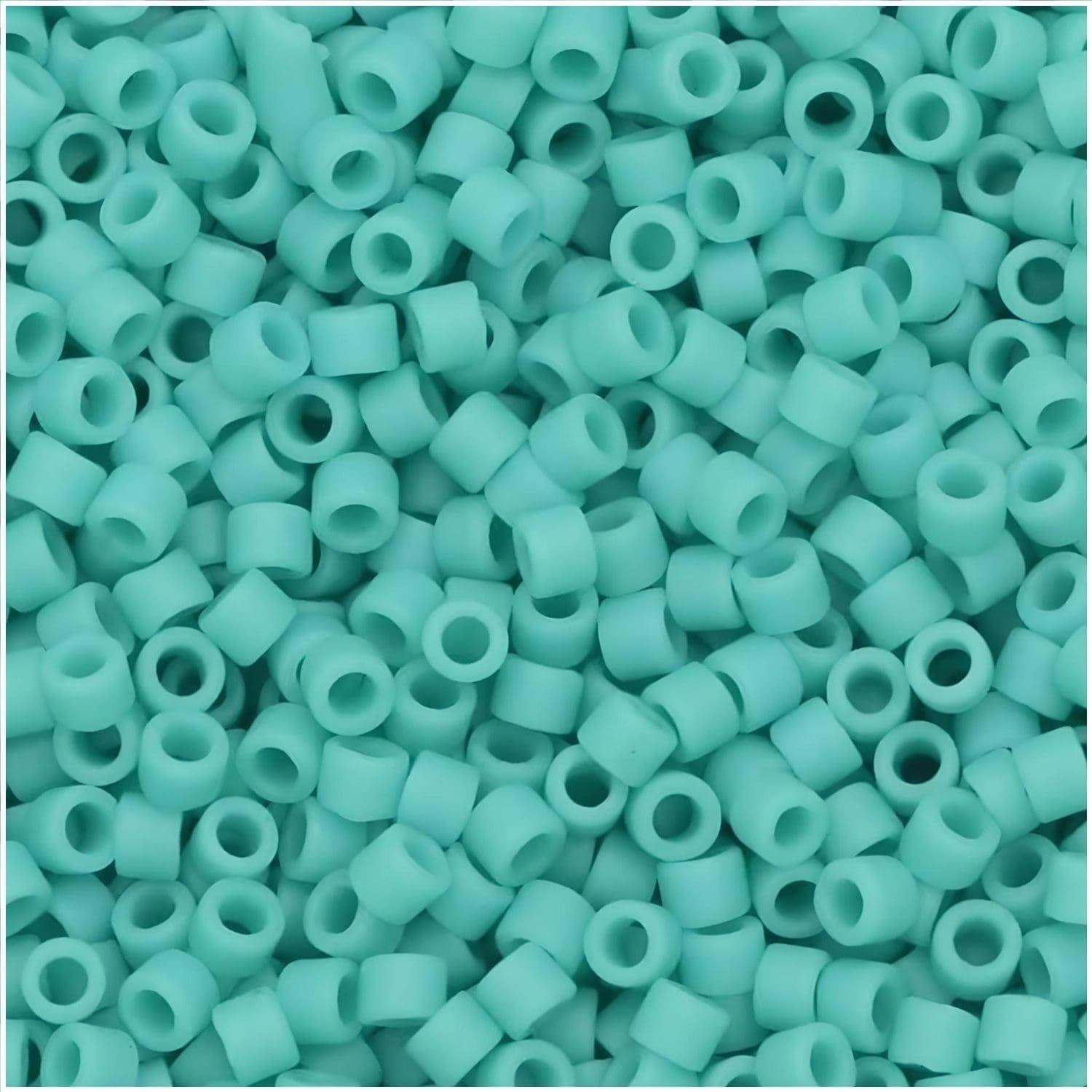 DB0759 Miyuki Delica Seed Beads 11/0 Matte Opaque Turquoise 7GM