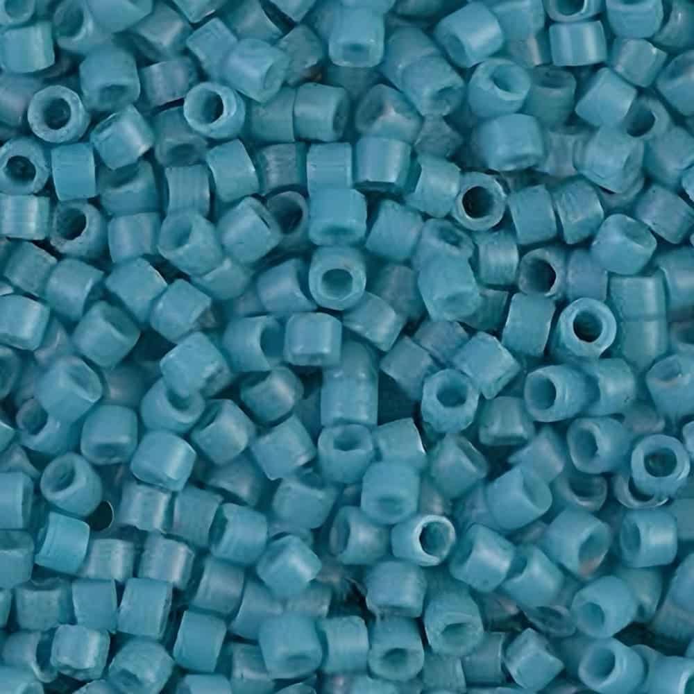 DB0798 Miyuki Delica Seed Beads 11/0 Matte Opaque Capri Blue 7GM