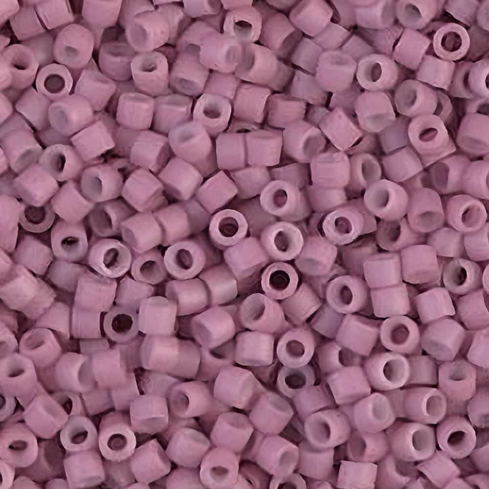 DB0800 Miyuki Delica Seed Beads Size 11/0 Matte Opaque Rose 7GM