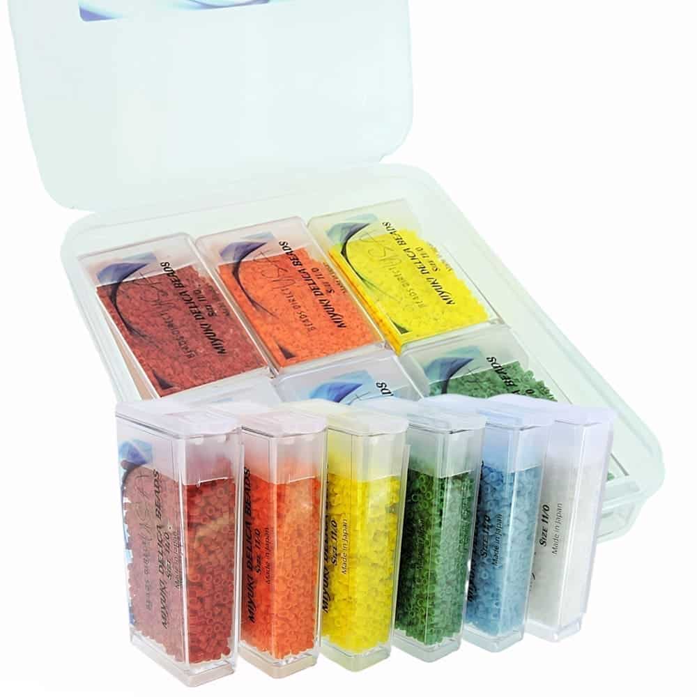 Set of 6 Colors 60GM Miyuki Delica Beads Size 11/0 – Basic Opaque Collection